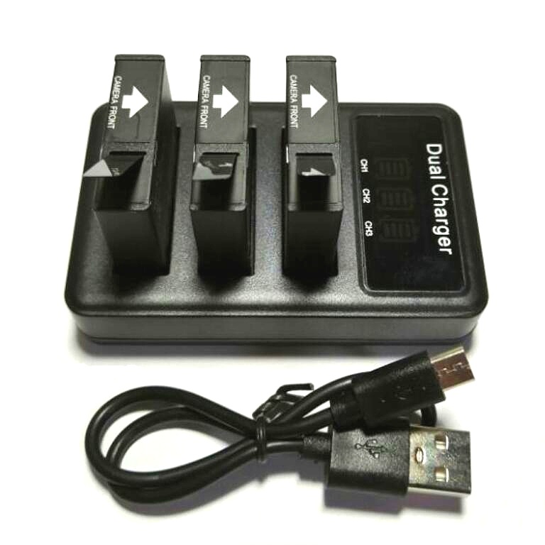 SJCAM 3 way USB 3 Slots Batter - огляд і ціна Shure Mic Mv7
