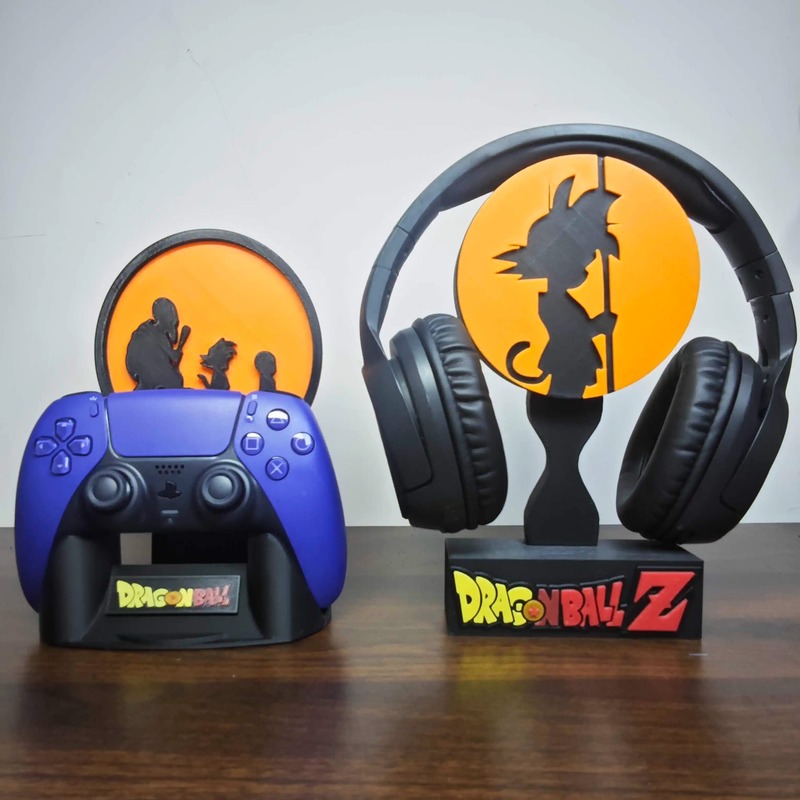 Anime Dragon Ball Z Figure Gok - огляд і ціна Headphone Stand Desk