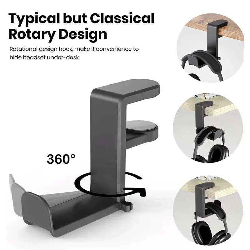 Universal Desktop 360° Rotatin - огляд і ціна Headphone Stand Desk