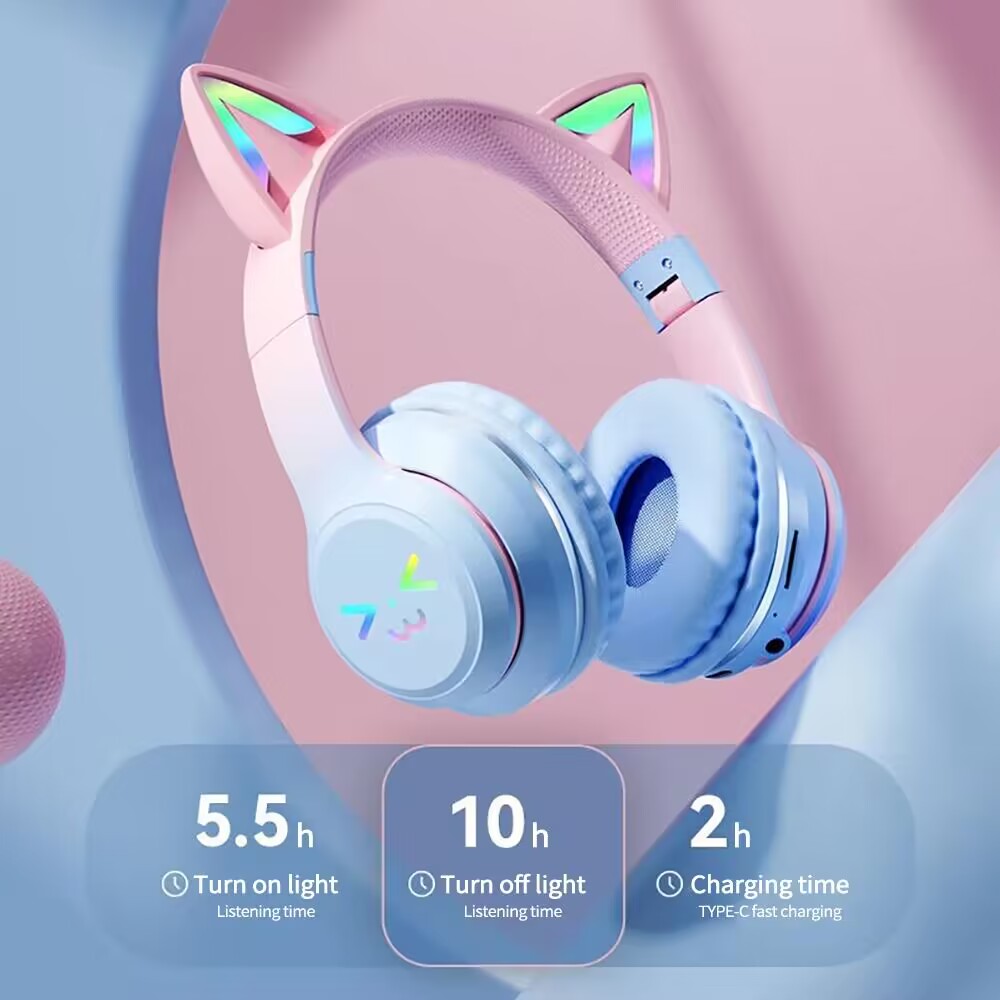 RGB Glow Earphones Wireless Ea - огляд і ціна Gaming Headset Rgb